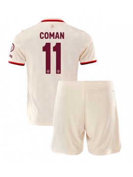 Bayern Munich Kingsley Coman #11 Dječji Rezervni Dres kompleti 2024-25 Kratak Rukavima (+ kratke hlače)